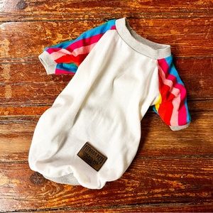 Small Dog Rainbow Shirt Pet Clothing